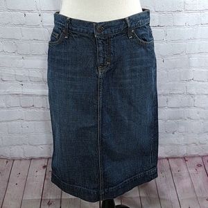 J. Crew Blue Denim Pencil Skirt